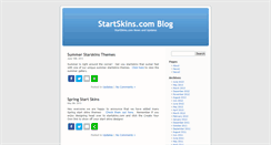 Desktop Screenshot of blog.startskins.com