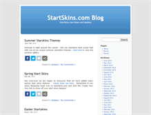 Tablet Screenshot of blog.startskins.com